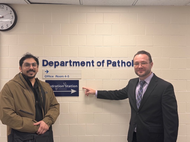 KirillLyapichev's tweet photo. Last week I was honored to visit the Pathology Department at @sunydownstate for Grand Rounds! It was a pleasure connecting with such inspiring residents: Dr. Mathew, Dr. Tez, Dr. Roozdar, Dr. Jafari, Dr. Jarerll, Dr. Agboola, and @KamenievaAnn
#Hemepath #MatchToPath #PathX https://t.co/DwNr6WAIKG