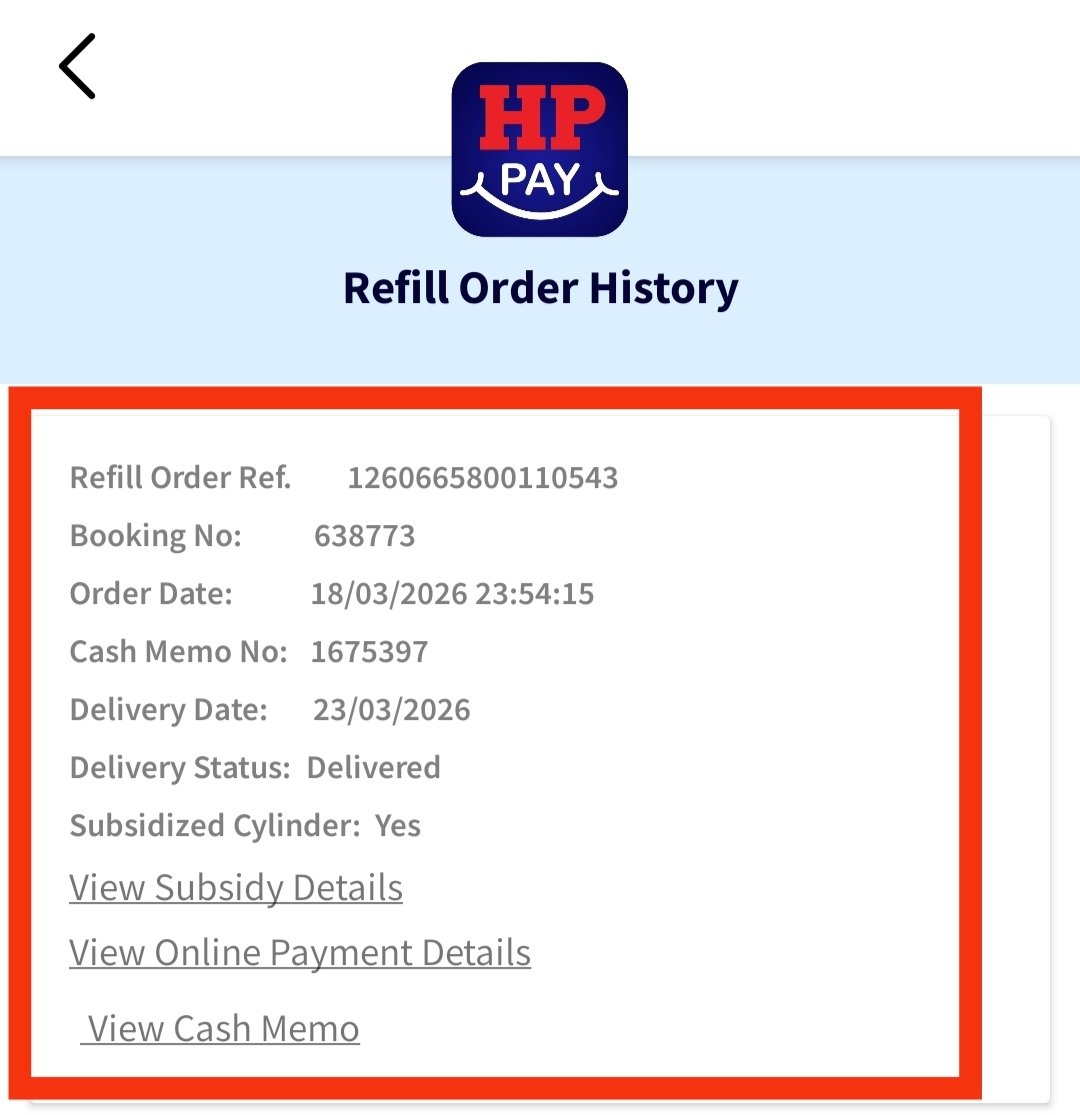 dineshGaud2015's tweet photo. CPGRAMS complaint filed against HP Gas for false delivery.

Cylinder marked “Delivered�� but not received.

Grievance No: MPANG/E/2026/0011883
Booking No: 638773
Consumer No: 657512
Location: Kandivali West, Mumbai

Request immediate resolution. @HPCL @HPGas @MoPNG_eSeva https://t.co/ILNBLeWYCp