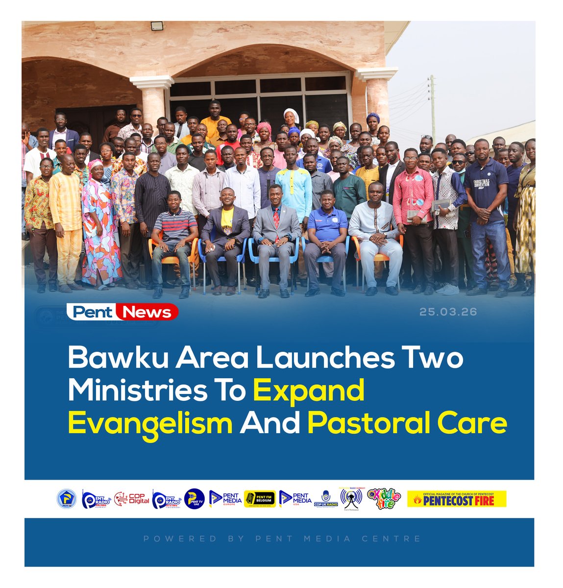PentTvGh's tweet photo. The Bawku Area of The Church of Pentecost has launched two new ministries in line with the church’s 2026 theme, “The Church Unleashed to Transform Society through the Gospel and the Power of the Holy Spirit.” 

🌐 | Read more: https://t.co/Oi8wOBRZQF

#PentNews | #Bawku | #Penttvgh