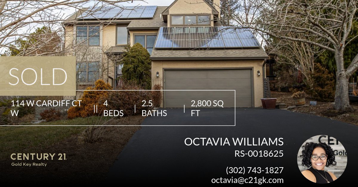 OctaviaSamuels1's tweet photo. Check out this listing that just sold in NEWARK! If you're thinking about selling your home, send me a message or give me a call at (302) 743-1827 so we can talk about your options.

It’s all about you!! Allow me to help you to a... https://t.co/nHjMOCnhuw https://t.co/dzZFmwlUGs