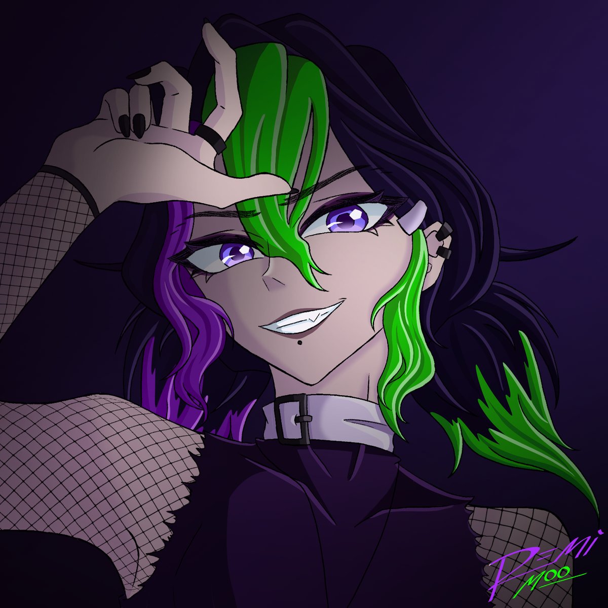 remimooart's tweet image. White lies
Creeping up their faces
We keep rolling on~

#macabreart #ocart