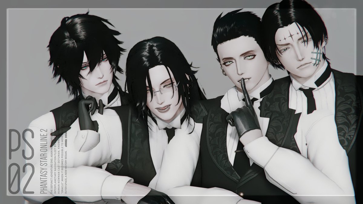 mln2o's tweet photo. t1黒髪集い　#PSO2NGS_S︎S https://t.co/2kJwqJ4U6P