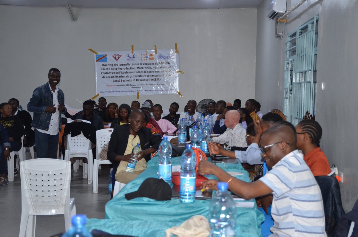 Apedcrdc's tweet photo. APEDC/RDC, avec l’appui financier de l'UNFPA/CERF, organise à Kalemie un briefing de deux jours pour renforcer les capacités des @journalistes en santé @sexuelle et @AdvReproduction 

@UNFPARDC @Journaliste https://t.co/JsRBQ4tRaX