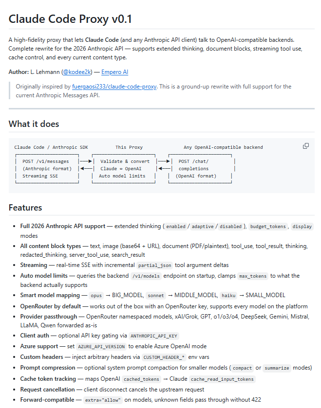 Claude Code is locked to Anthropic's API. We fixed that. Our proxy ...