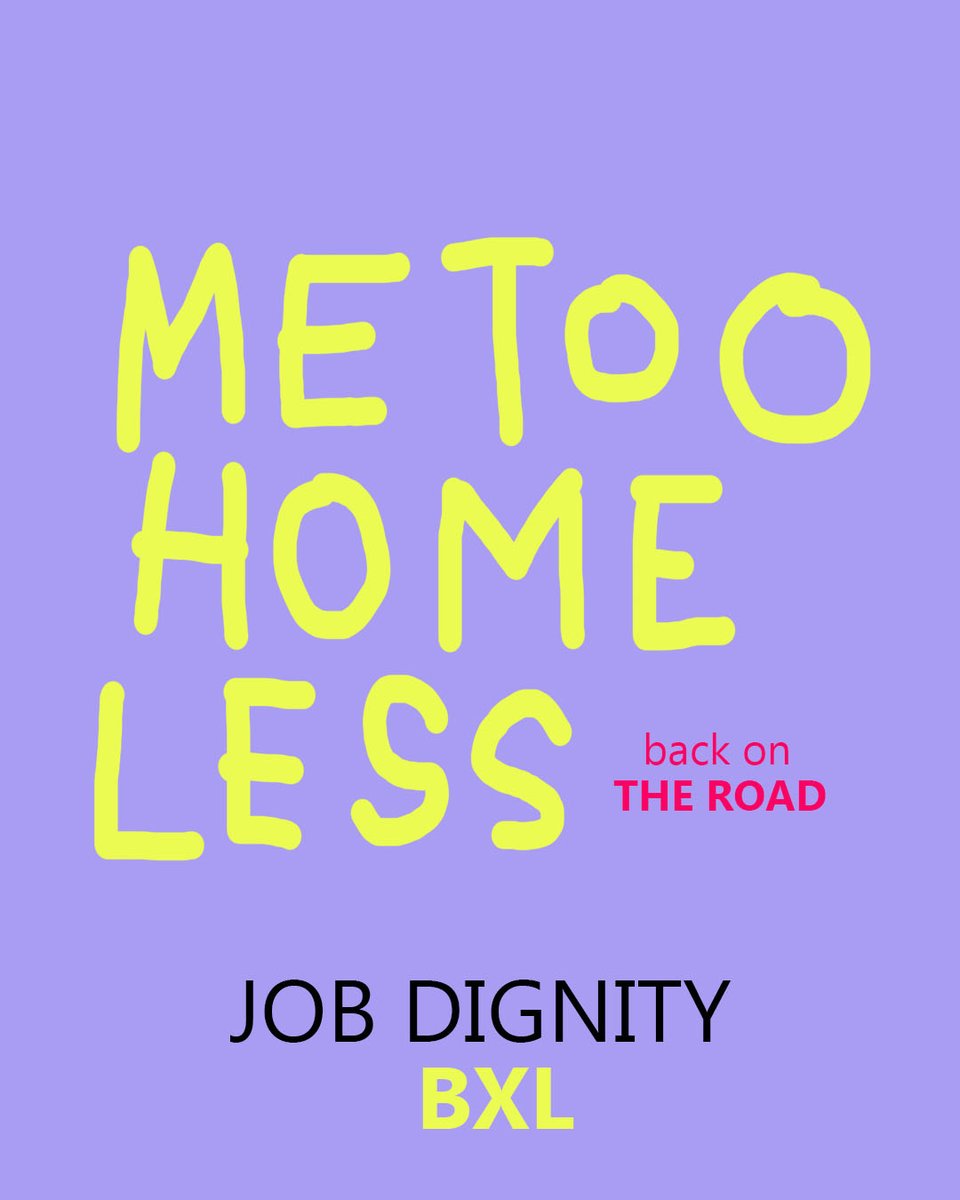 BACK ON THE ROAD
#metoo #homeless #jobdignity #dignity #metoohomeless #grandhospice #women #brussels #bruxelles #brussel #femme #femmes #sansabri #sdf #daklozen #vrouwen