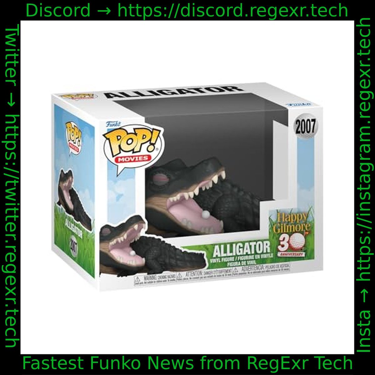 FunkoRelease's tweet photo. #funko  Movies: Happy Gilmore - Alligator - Collectable - Gift Idea - Official Merchandise - Toys For Kids &amp; Adults - Movies Fans - Model For Collectors And Display
Link->https://t.co/odc8RdxzYS
ATC->https://t.co/81HPJZTQLQ
#ad 16:19:18 2026-03-25 UTC https://t.co/Hcy2f1010L