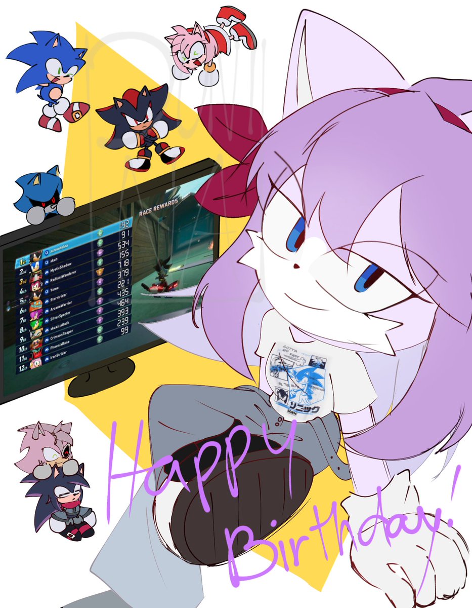 pluvilna's tweet photo. its my birthday! #sonicartist https://t.co/uurSxNUwrn