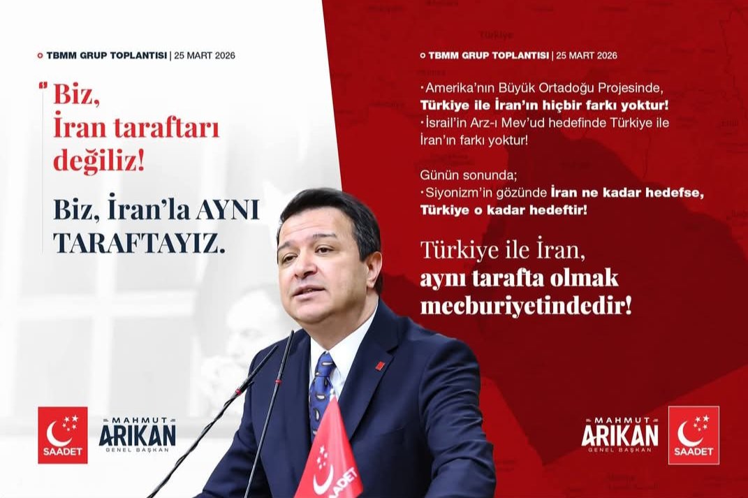 "Biz İran taraftarı değiliz! biz İran'la aynı taraftayız!"

- Mahmut Arıkan