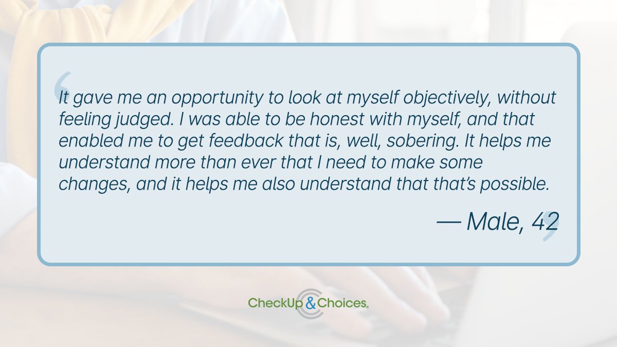 CheckUpChoices's tweet photo. 📊 Stop guessing, start deciding. Our judgment-free CheckUp turns 'what if' into a concrete plan of action.

Start now with the free assessment:

https://t.co/Fki9byjIbM

#CheckUpAndChoices https://t.co/JtaNc9Ae5x