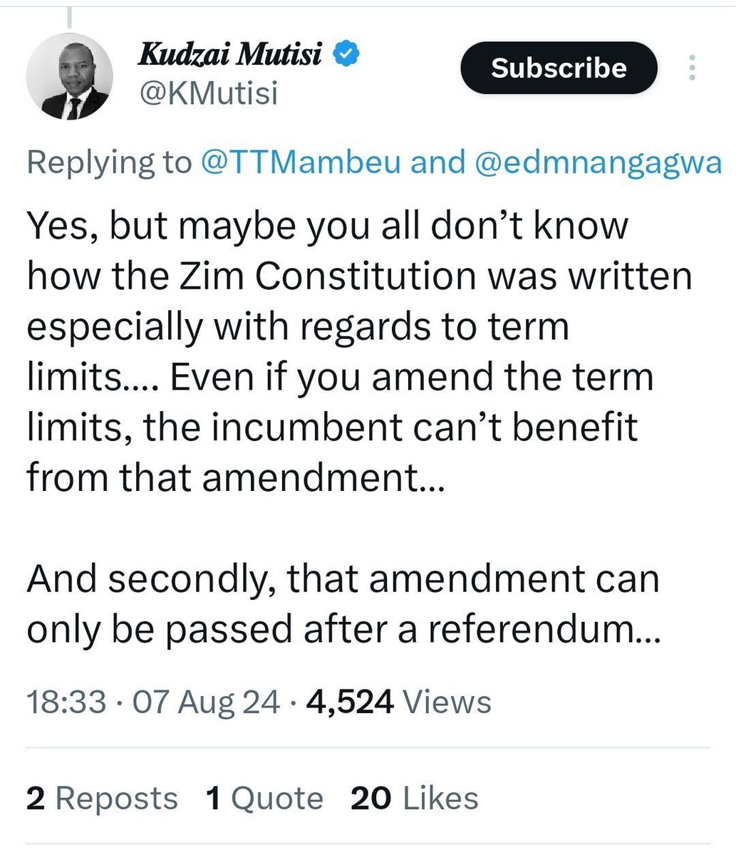 Marondobaba's tweet photo. @KMutisi @edmnangagwa https://t.co/14QHxoXQQm