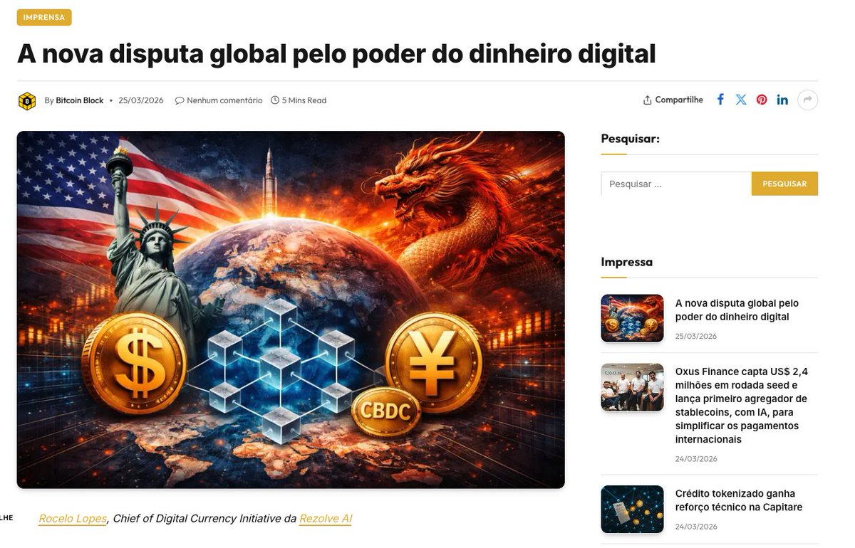 Bitcoin Block | Notícias & Blockchain tweet media