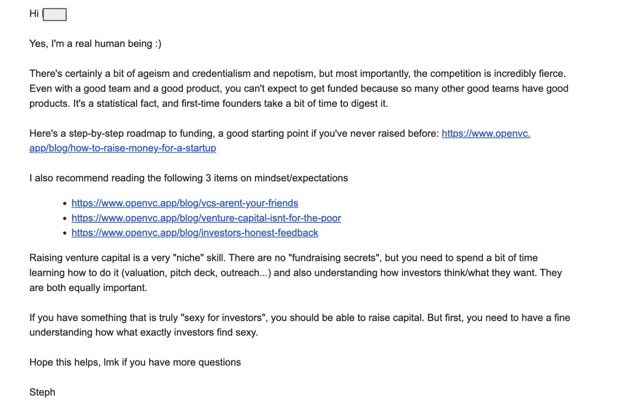 Steph from OpenVC tweet media