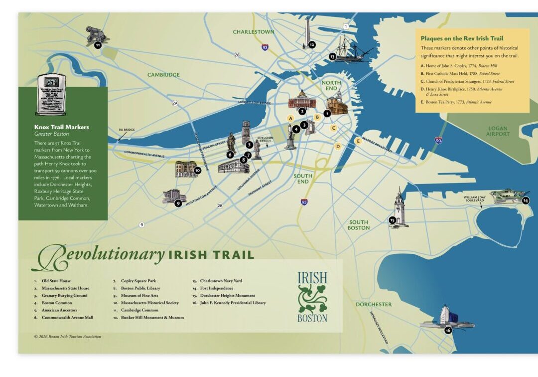 TheBostonIrish's tweet photo. Springtime is a perfect season for a self-guided walk on #Boston's #irishheritagetrail + brand new #RevolutionaryIrishTrail.  Both maps are in @TheBostonIrish spring issue of Travel & Culture magazine, available for free at the #VisitorCenter on #BostonCommon + other spots around town.  #meetboston @MeetBostonUSA 
https://t.co/VOz3ayWsod @BostonParksDept @REV250BOS @VisitBostonCity 
https://t.co/tppWwK2QNK