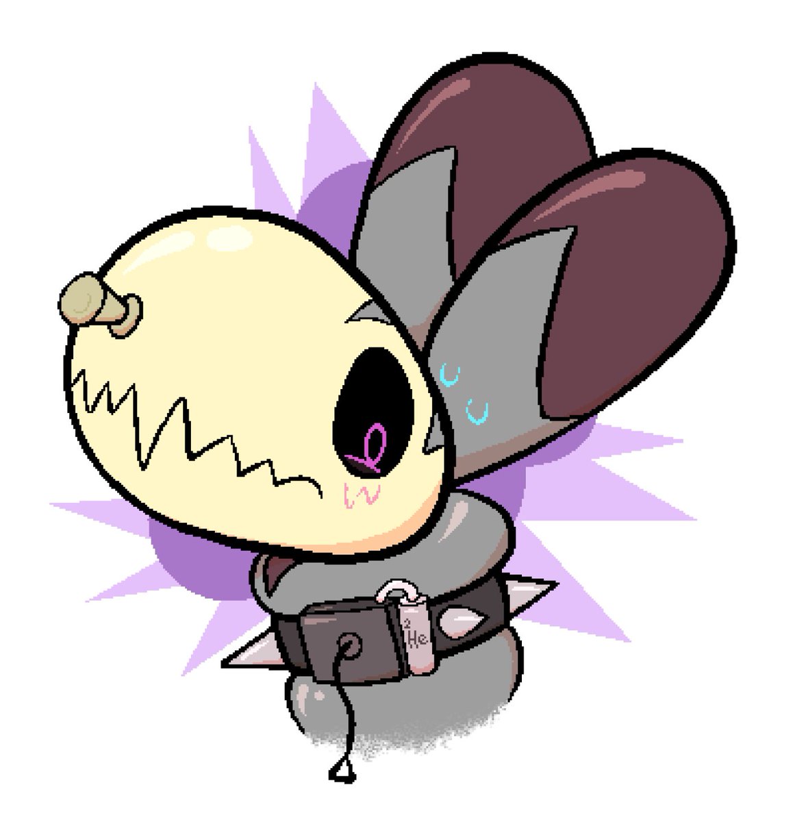 Jghost_217's tweet photo. Testing out a new containment method for balloon Avel, now if they get rowdy or violent, you can simply pull the cord on their new sharp collar to quickly disarm them.
With potentially, explosive results...
Keep a broom near by if you choose this route for de-escalation :3c https://t.co/EoA6hfI0yY