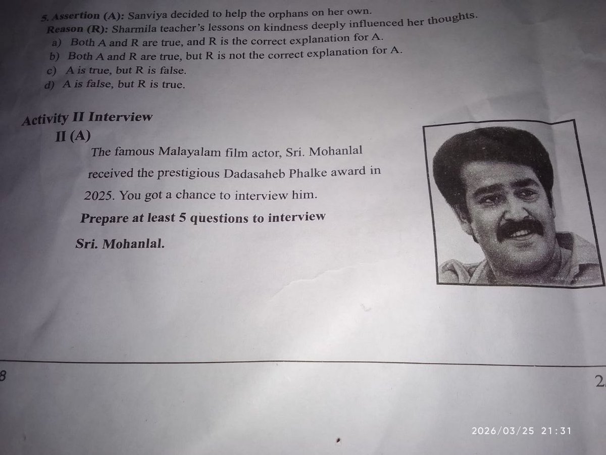 M7473Mithunraj's tweet photo. ഇന്നത്തെ 7 ആം ക്ലാസ്സ് പരീക്ഷയിലെ ചോദ്യപേപ്പർ 😊🤍

#Mohanlal 🔥 https://t.co/n6biT33I0T