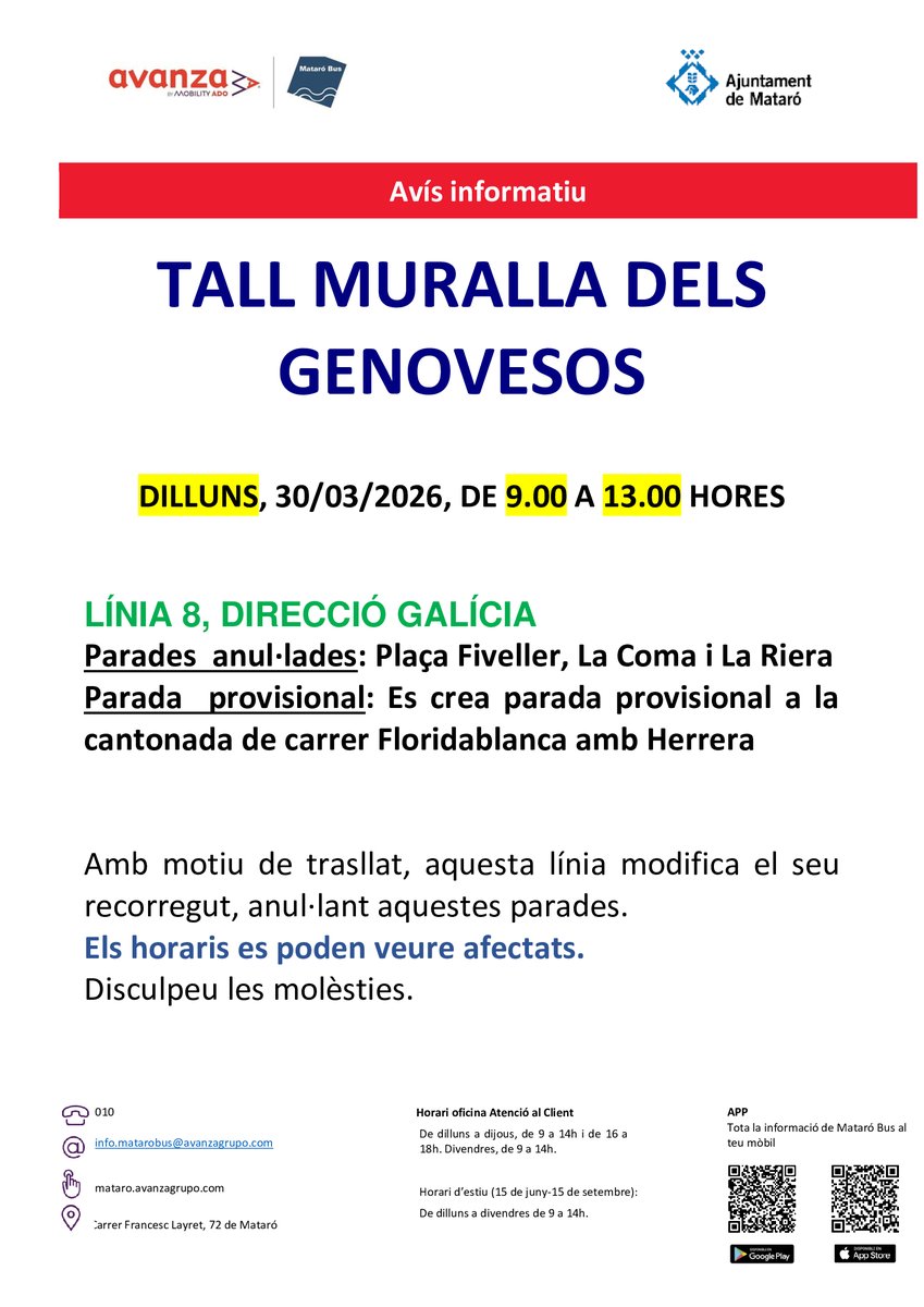 Transport urbà de Mataró | Mataró Bus tweet media