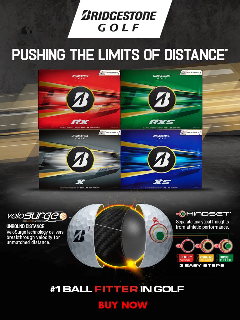 bridgestonegolf's tweet image. Did you know?

Bridgestone’s VeloSurge technology increases ball speed by improving energy transfer at impact, while also increasing spin axis stability through a higher MOI for tighter dispersion. #TechTalk