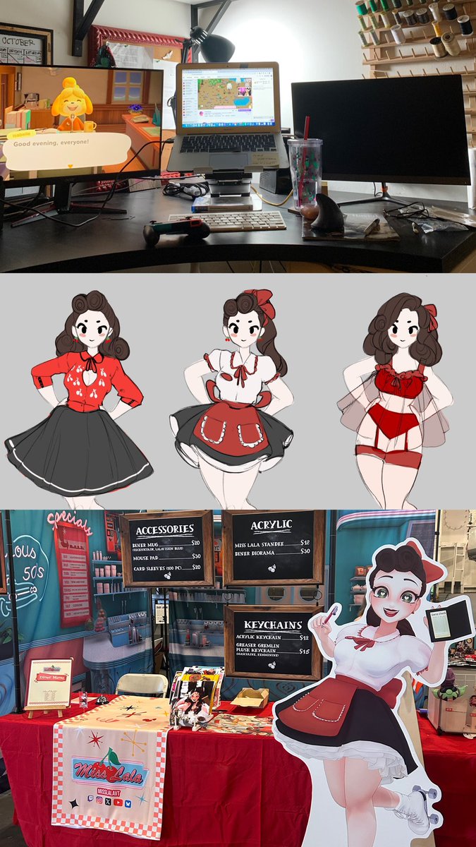 Miss Lala ☕🍒 1950's Vtuber & Creator tweet media