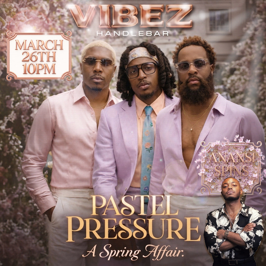Pastels pressed. Vibes activated. 🌸✨

VIBEZ @ Handlebar presents
PASTEL PRESSURE: A Spring Affair

Pull up looking soft but stepping heavy 😮‍🔥
R&amp;B • Hip Hop • Grown &amp; Sexy energy all night

🗓 March 26th
⏰ 10PM

Don’t just show up… apply that pressure 💅🏾

#PastelPressure