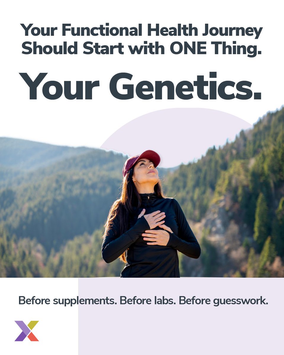 3X4Genetics's tweet photo. Interested in functional health testing? You should start with your blueprint 🧬 Not guesswork.
Genetics reveals how the body is wired across key systems like metabolism, hormones, brain, and recovery. From there, functional testing shows what is happening right now 🔬 s https://t.co/cnWOsldIWz