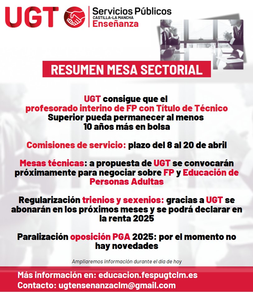 UGT Enseñanza Castilla-La Mancha tweet media
