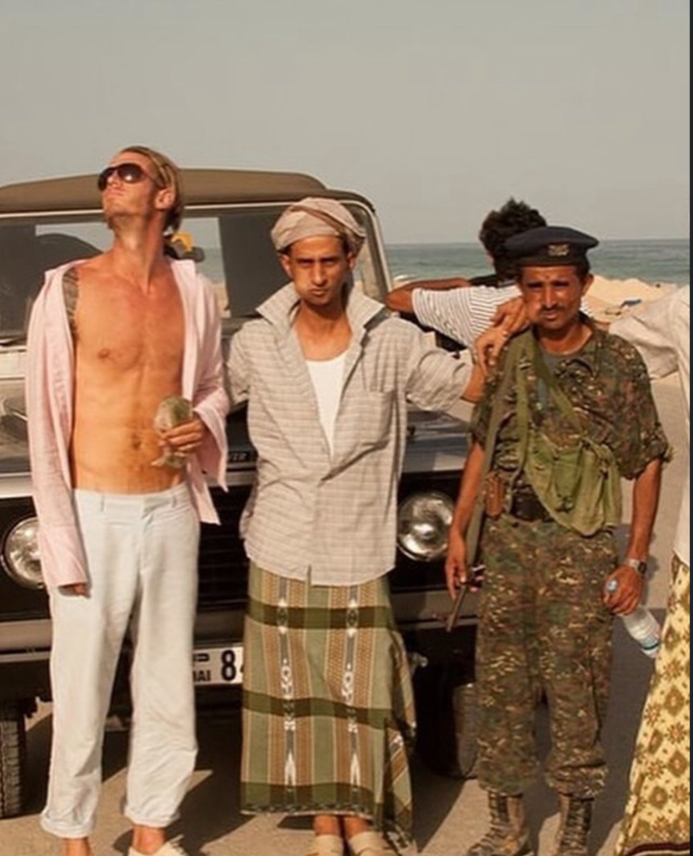 blackstarops's tweet photo. chas smith surfing in yemen in the early 2000s, shortly after the 9/11 attacks https://t.co/MEoYyYKVoC