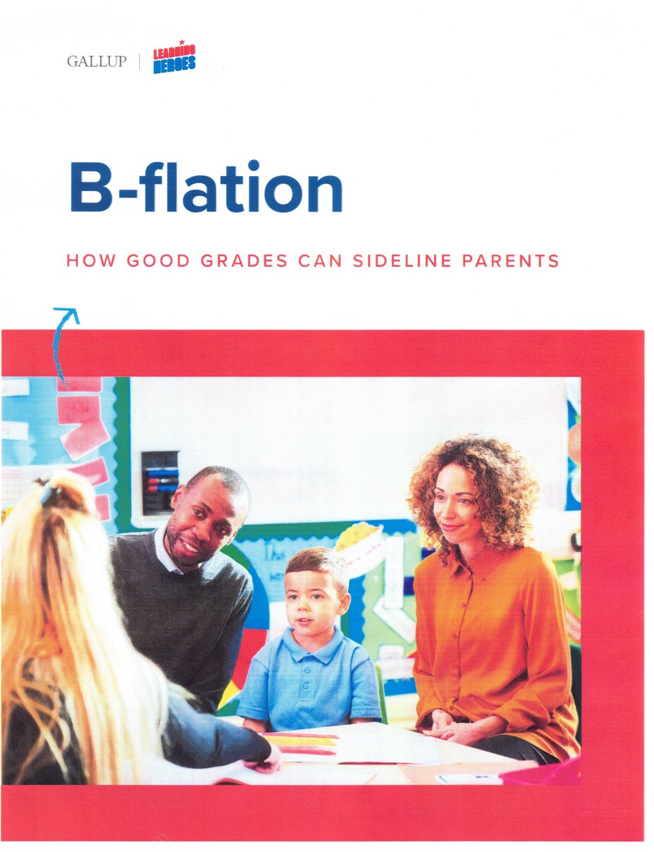 Educhatter's tweet photo. B-flation: Good Grades (Mostly Bs or Better) sideline parents by giving them a false sense of security. Ground-breaking research from Bibb Hubbard @learningheroe95 Listen to @educationgadfly Show podcast with @MichaelPetrilli #gradeinflation https://t.co/jiluxpwtJl https://t.co/2WnoR1F8lz