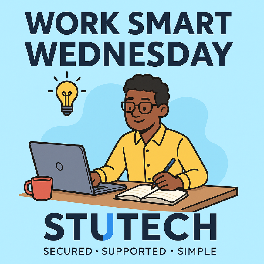 StuTechAZ's tweet photo. 🧠 WEDNESDAY, MARCH 25 — Work Smarter Wednesday Small efficiency improvements can save hours over time.
Search tools make a big difference.
#WorkSmarterWednesday #StuTech https://t.co/iSgedA6P2a