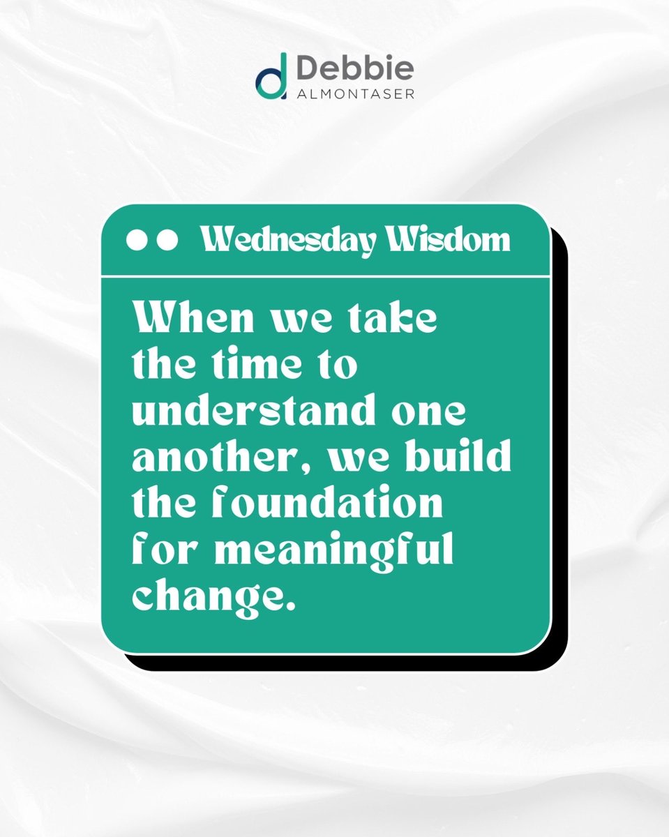 DebbiAlmontaser's tweet image. True change begins when we take the time to listen, understand, and connect with one another. Every conversation opens the door to greater empathy and meaningful impact. Let’s build bridges, not barriers.

#WednesdayWisdom #LeadingWhileMuslim #CommunityBuilding #Empathy #FAIR