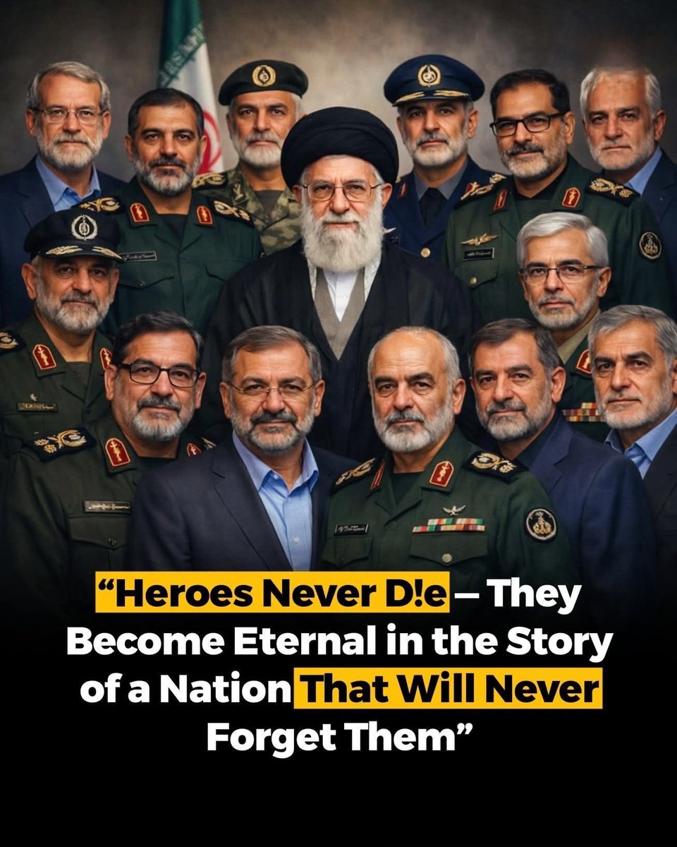 alermein__'s tweet image. “Heroes never d!e — they become eternal in the story of a nation that will never forget them,” a powerful reflection on sacrifice, memory, and enduring legacy.🥀

#Heroes #Irán #NationalPride #قومی_زبان