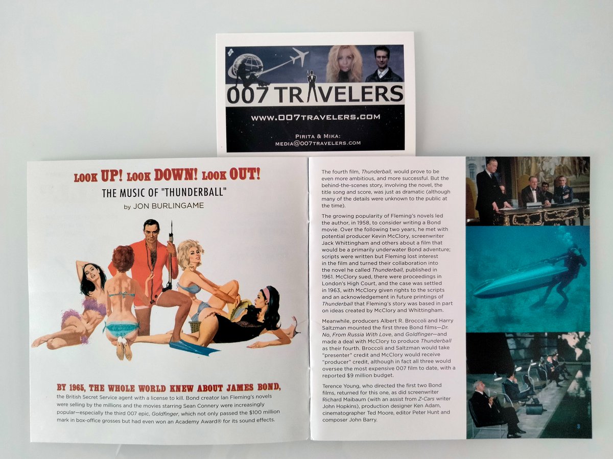 007Travelers's tweet photo. Listening Music from the Motion Picture – 60th Anniversary Expanded Edition “Thunderball” CD
See the track listing of this 007 Item here:
www.007travelers com

#Thunderball #JohnBarry #SeanConnery #soundtrack #music #bondmusic #anniversary #expandededition #007Item https://t.co/DuOFi7JcW0