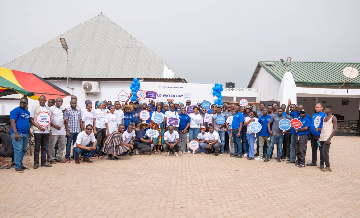 UNICEFGhana's tweet image. On #WorldWaterDay, UNICEF &amp;amp; partners engaged community members in Wa to reinforce commitments toward inclusive Water, Sanitation &amp;amp; Hygiene (WASH) services and equitable access.

Every step brings us closer to safe, sustainable #WASH for all because every child deserves access to
