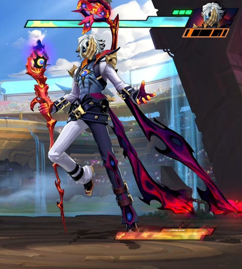 horchatafant's tweet photo. i haven't used twitter in forever, but i just want everyone to know viktor's new soul fighter skin is 100% based off of venom from guilty gear who is explicitly gay (they even have venom's eye as viktor's belt)

do with this what you will https://t.co/tyRgVG3nwZ