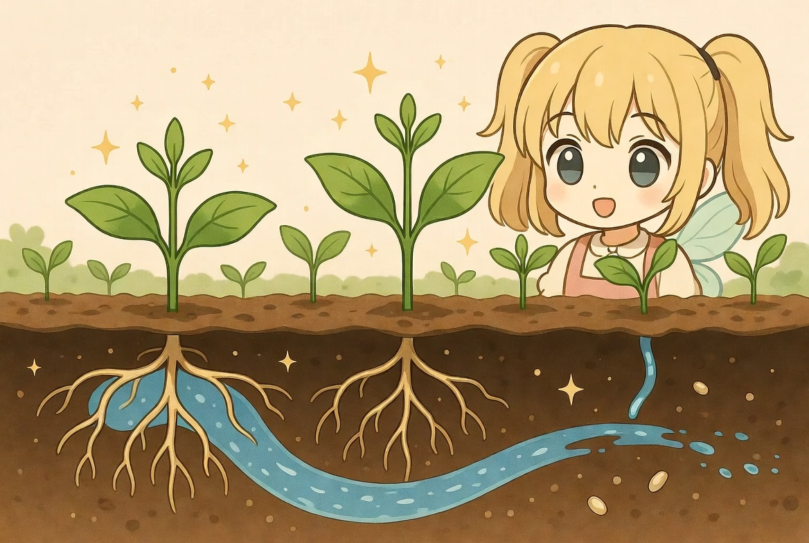 nvxoc's tweet photo. 芽吹きに備える守りの力🛡️

葉フワリ🌿病害虫を感知
根モゾモゾ🦠防御物質が巡る

茎ピン🌱化学反応で抵抗力を高め
葉パタパタ🌞光合成と防御が共鳴

水トクトク💧環境整え
土サラサラ🌿微生物が抑える

春フワリ🍃芽吹きを守る科学の手
栽培🧡安心の菜園を育む

#家庭菜園 #春の病害虫 #植物防御 https://t.co/fPOBk3d1aN