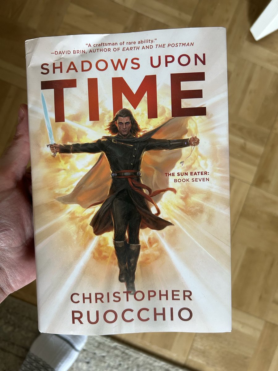 coreo_o's tweet photo. I have finally completed the Sun Eater series by Christopher Ruocchio.

I HIGHLY recommend this series. Shadows Upon Time was an excellent finale. I will miss reading the tale of Hadrian Marlowe

I need to lie down. Very emotional right now https://t.co/wkqyHFJoZ0