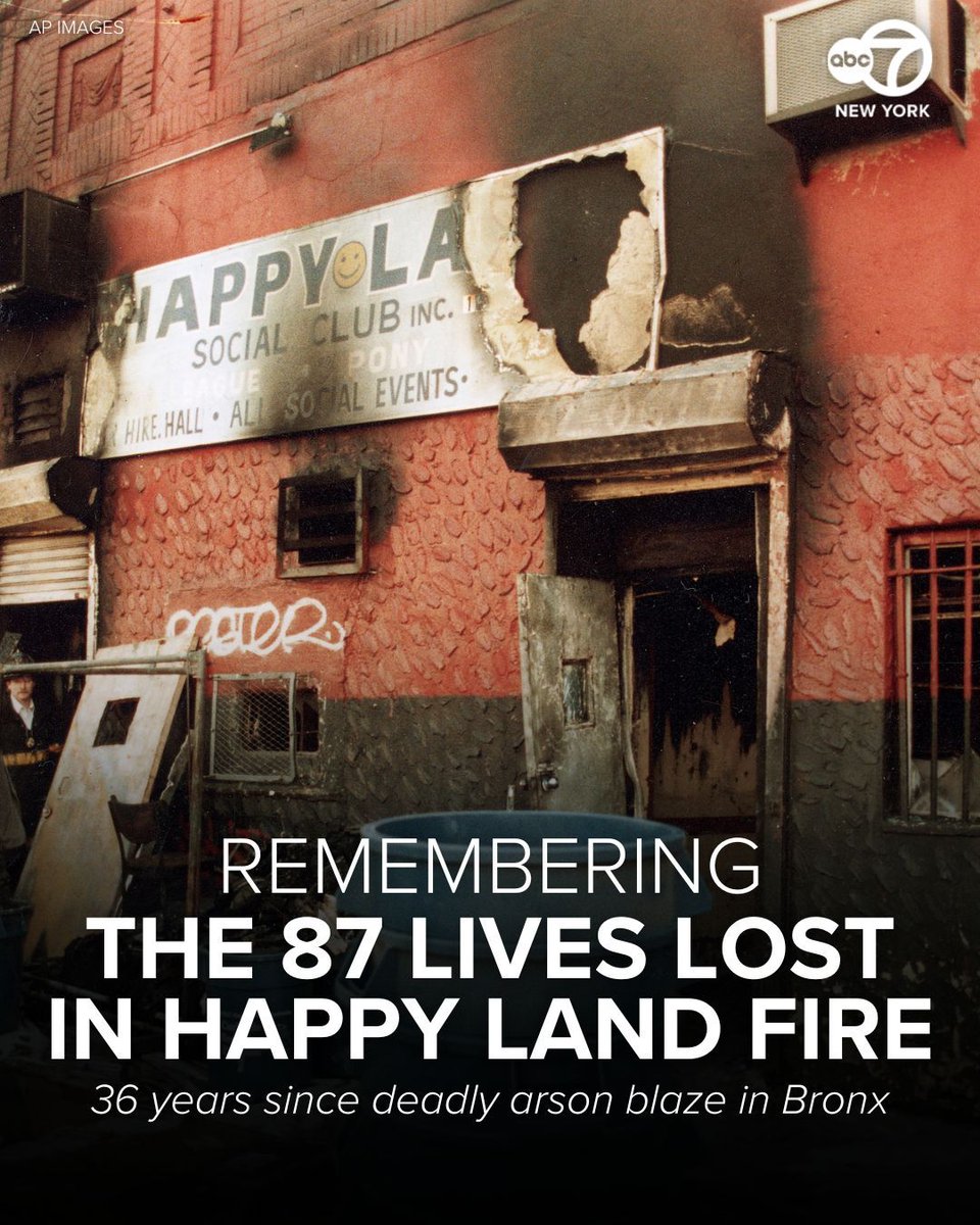 In 1990, 87 people were killed when fire raced through the Happy Land social club in New York City.
Julio Gonzalez, who was angry with his girlfriend, who worked at the club, threw gasoline on the club’s only exit and set it on fire, then jammed down the metal front gate so