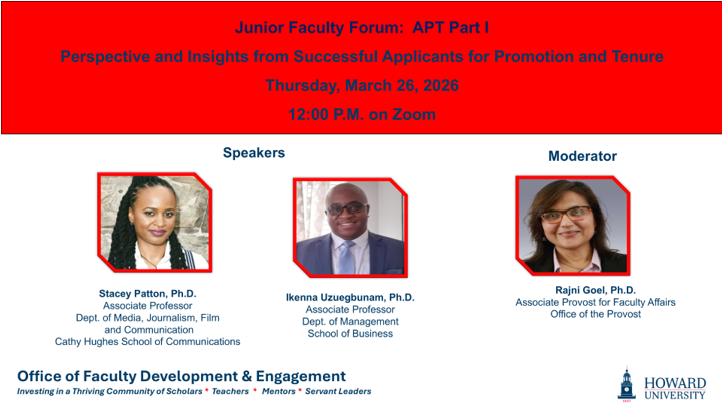 Howard U Office of Faculty Development tweet media