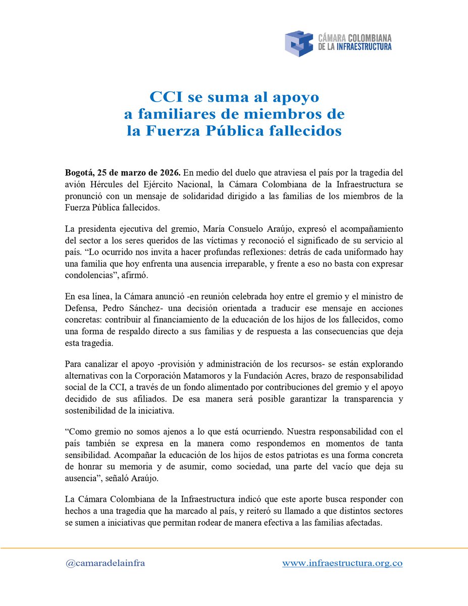 Cámara Colombiana de la Infraestructura tweet media