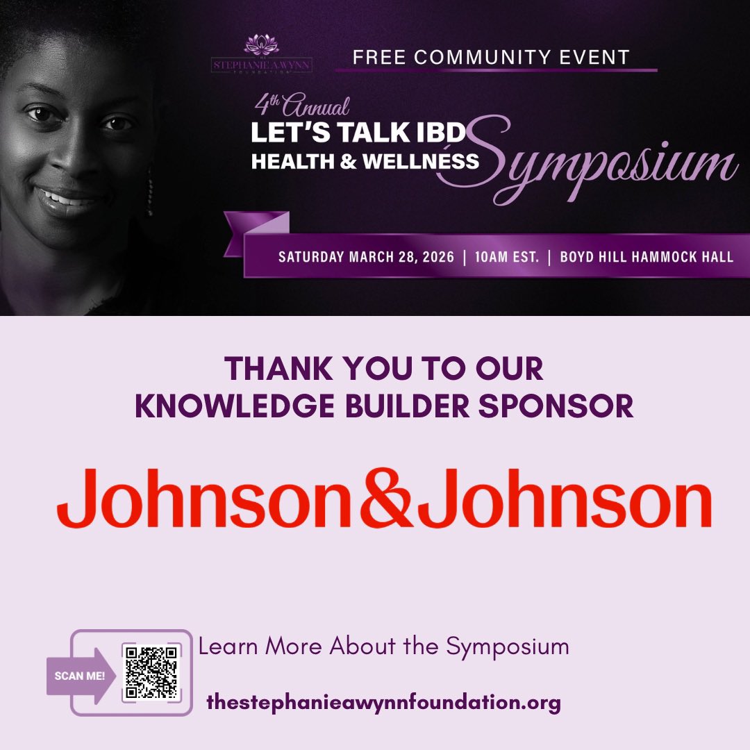 IBDPTNavigator's tweet photo. We are thankful to our Knowledge Builder Sponsor, Johnson &amp; Johnson, for supporting the 4th Annual Let’s Talk IBD Health &amp; Wellness Symposium.

Your support helps us advance education, access, and health equity in the IBD community.

Learn more: https://t.co/bSp3fs0bBd https://t.co/8sTt1eM5Xf
