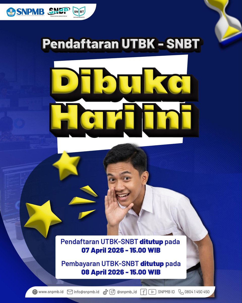 Seleksi Nasional Penerimaan Mahasiswa Baru tweet media