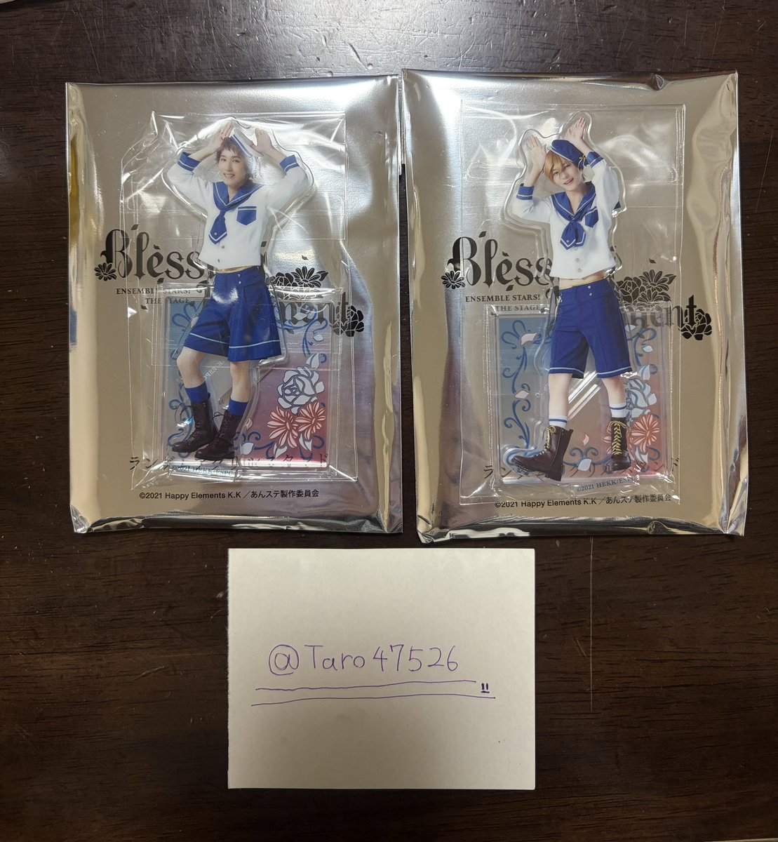 Taro47526's tweet photo. 【交換】あんステ BlessingMoment アクスタ 特典

譲
アクスタ 友也（ユニット）、光（ユニット）

特典 なずな、光

求
アクスタ なずな（返礼祭）、光（返礼祭）

特典 宗、創

・郵送希望

検索からでもお気軽にお声がけください！ https://t.co/GxW4NTG7MR