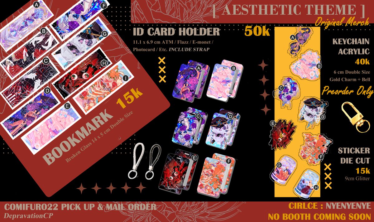 DepravationCP's tweet photo. [4/?]
Aesthetic Theme
Fandom : Original Merch

#CF22 #CFXXII #comifuro22catalogue #comifuro22 #cf22catalogue #cfxxiicatalog #comicfrontier #comifuro22catalog #cf22catalog #CFXXIICatalogue #originalmerch #originalmerchandise #originalcharacter https://t.co/bZzzsNVtwD