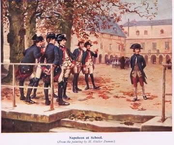 AndNapoleon's tweet photo. #MasterpieceMonday (belated) "Napoleon and his Schoolfellows at Brienne" by Maurice Réalier-Dumas - Before he was an emperor, he was just another ambitious student.

This illustration captures a young Napoleon at Brienne, standing apart from his classmates, not just physically but mentally. While others gather and talk, he stands alone, already projecting the confidence and intensity that would one day reshape Europe.

Even here, you can see the early signs:
⚔️ Independence
⚔️ Defiance
⚔️ A mind set on something bigger

Napoleon later recalled feeling like an outsider at school, but that isolation may have helped forge the iron will that carried him to power. He would also win a battle on his old schoolgrounds in 1814.

History’s giants don’t always start in the spotlight… sometimes they stand alone in the courtyard.

#napoleon #history #leadership