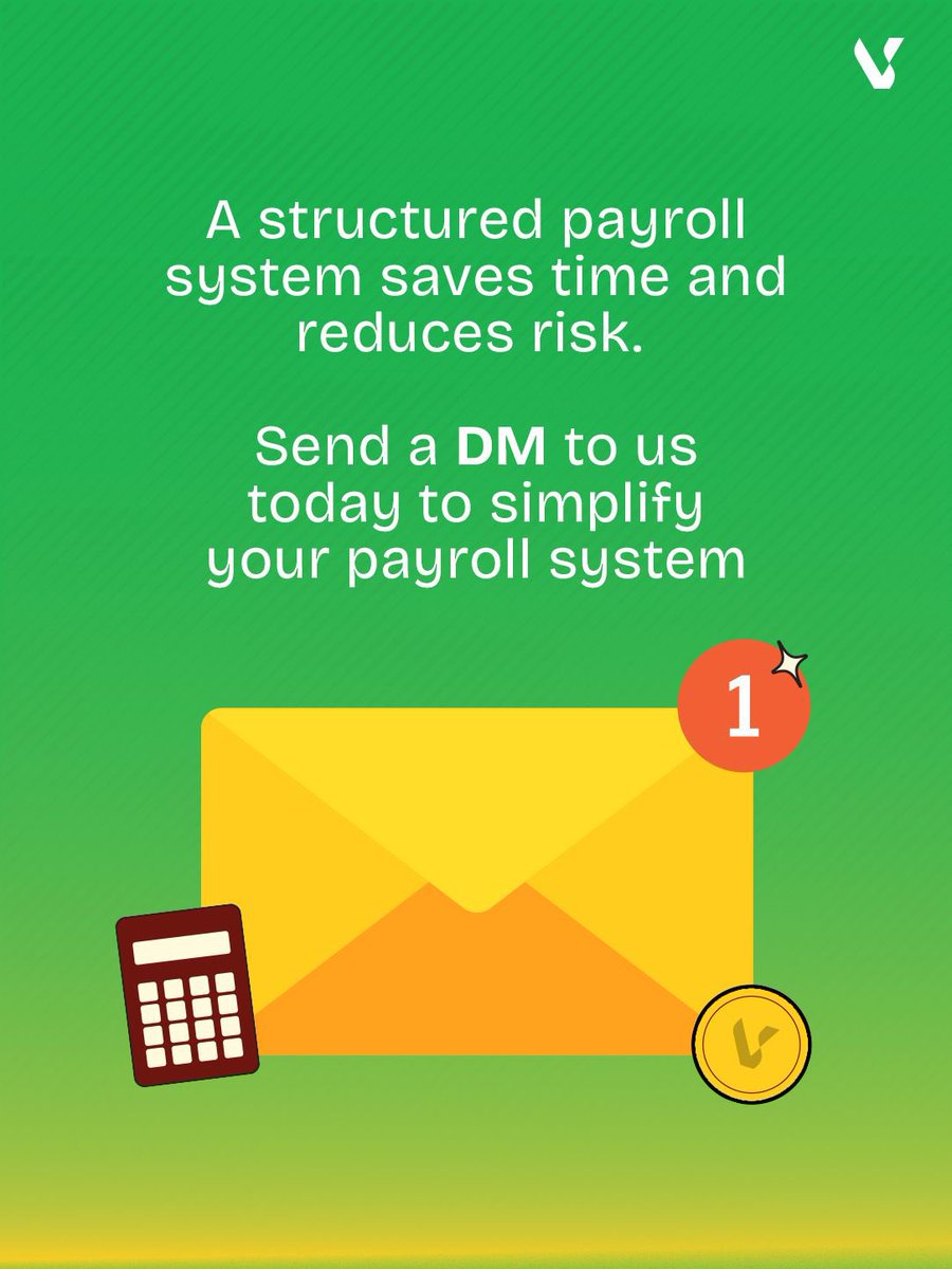 Vanta_Consult's tweet photo. Payroll should not be a monthly struggle.

When done right, it builds trust with your team and keeps your business compliant.

At Vanta Consult, we help businesses create smooth, efficient payroll systems.

Simplify your payroll today with vanta.

#FinanceTips https://t.co/dTSjfl05uY