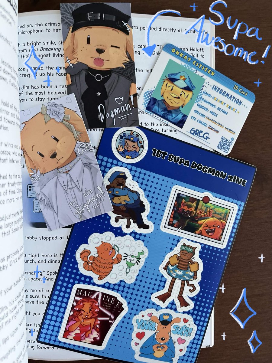 SupaDogmanzine's tweet photo. “Woah! Is that THE Dogman zine? It looks so cool! Wait, what’s inside?” We are proud to reveal the physical zine and some of the contents inside! What are you most excited for?
#dogman #dogmanzine https://t.co/5gJFCpp0p2