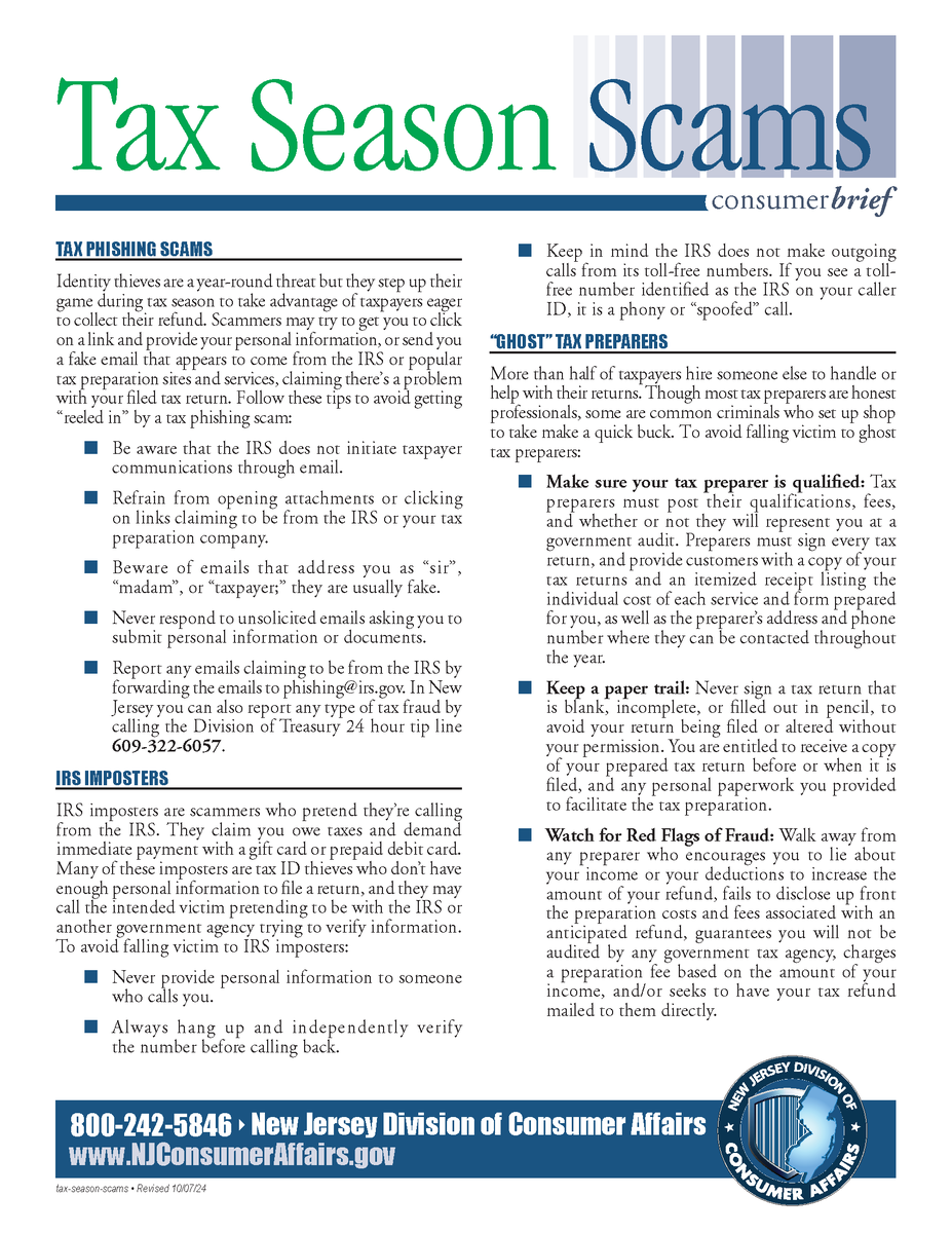 New Jersey Division of Consumer Affairs tweet media