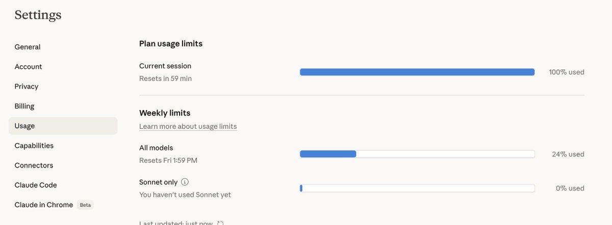 flowmi_ai's tweet photo. Claude Code reached its limit. Guess I’m a ‘manual’ developer again. 💀 https://t.co/R05G7otHP1