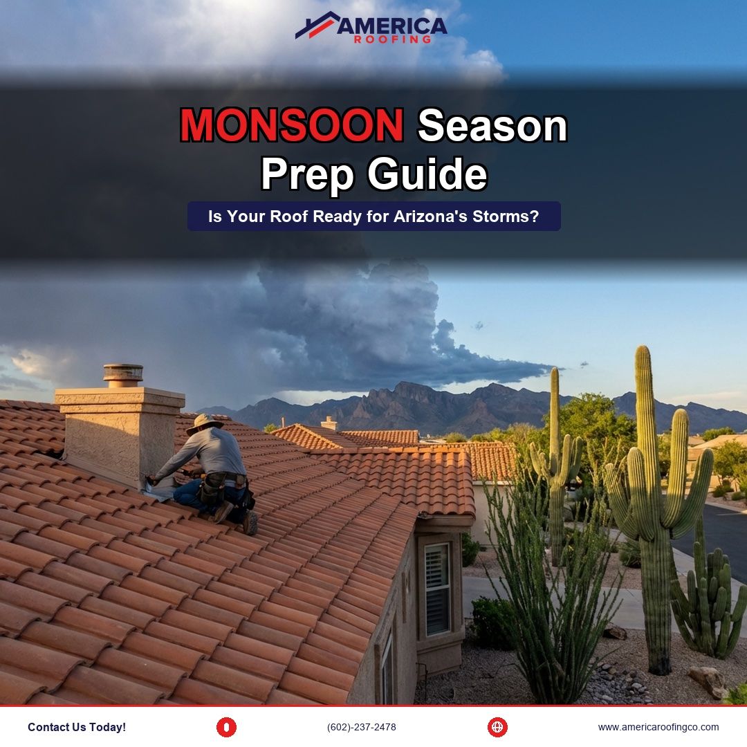 🌧️ Monsoon Season Prep

AZ storms can wreak havoc on your roof. Get ahead of it — FREE inspections.

📞 (602)-237-2478

#MonsoonSeason #AmericaRoofing #ArizonaRoofing