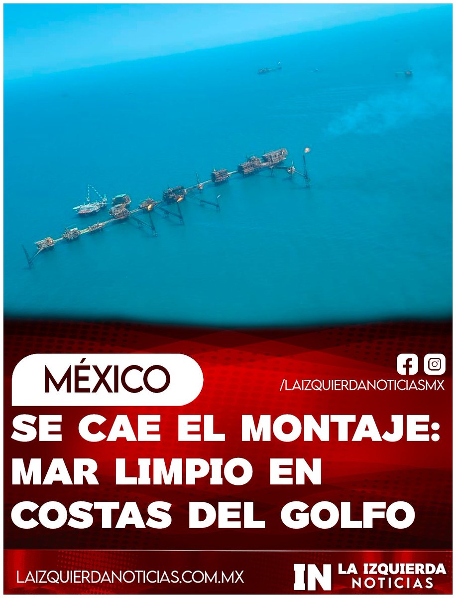 SE CAE EL MONTAJE DE LOS AGOREROS DEL MAL. La Secretaría de Marina patrulló desde el aire el Golfo de México entre #Veracruz y #Tabasco, partiendo desde Dos Bocas. Resultado contundente: CERO manchas de hidrocarburo en aguas del Golfo ni en costas de Veracruz y Tabasco. La alarma