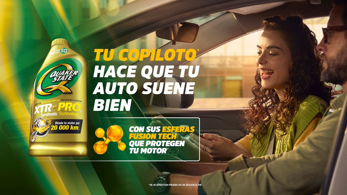 V1c161721's tweet image. Quaker State lanza nueva campaña de comunicación y reafirma su promesa de ser Tu Copiloto portalautomotriz.com/oQoZ 
MoDo V1kTok | MobilityShots:
#QuakerState